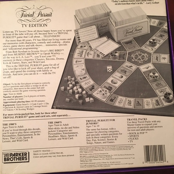 Trivial Pursuit TV Edition 80’s - Picture 2 of 7